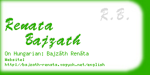 renata bajzath business card