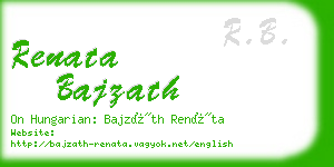 renata bajzath business card